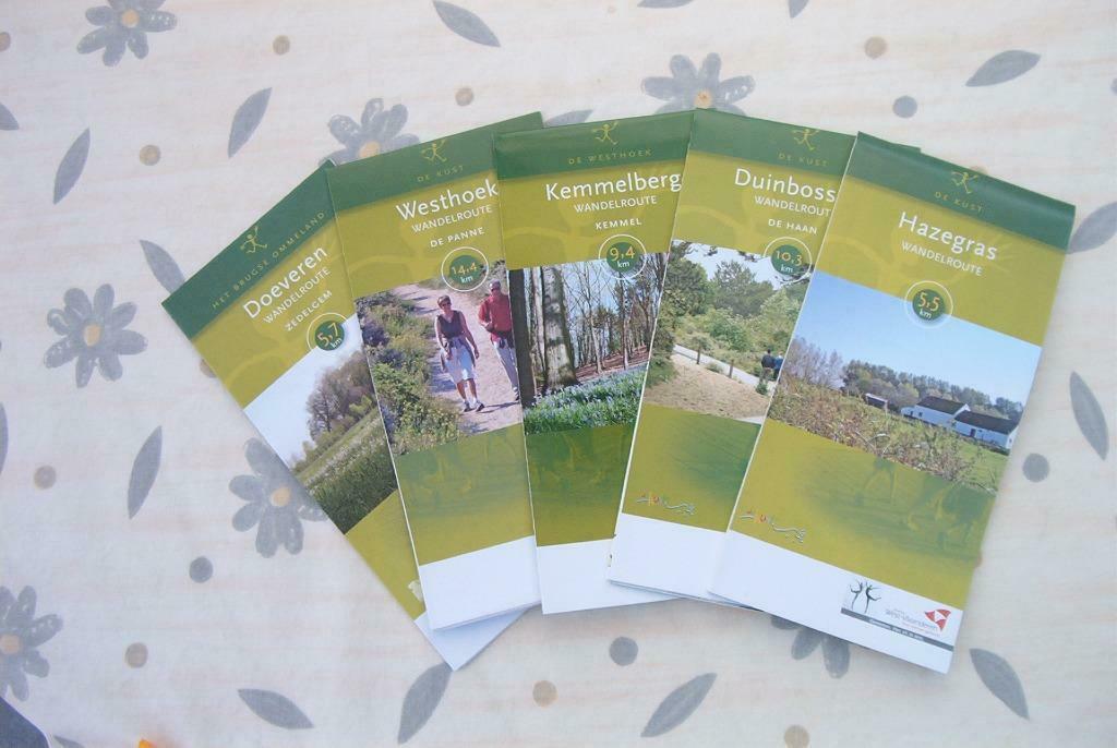 5 wandelroutes, wandelen, Ophalen of Verzenden