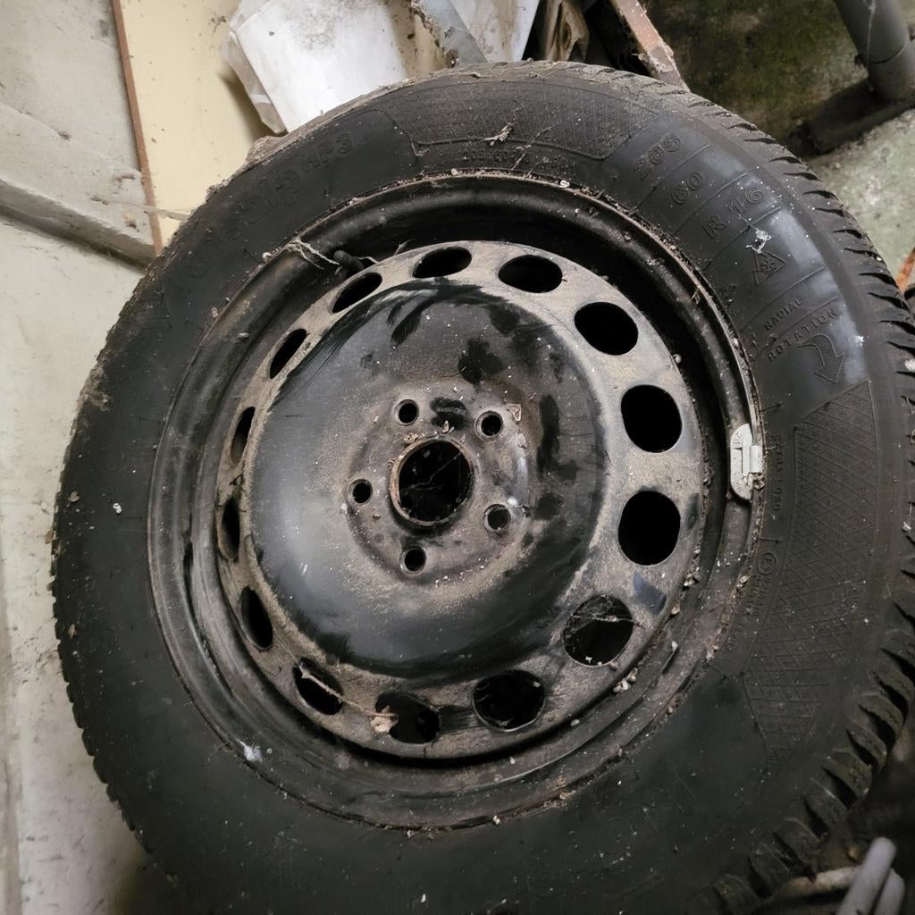 Winterbanden op stalen velgen, Ophalen