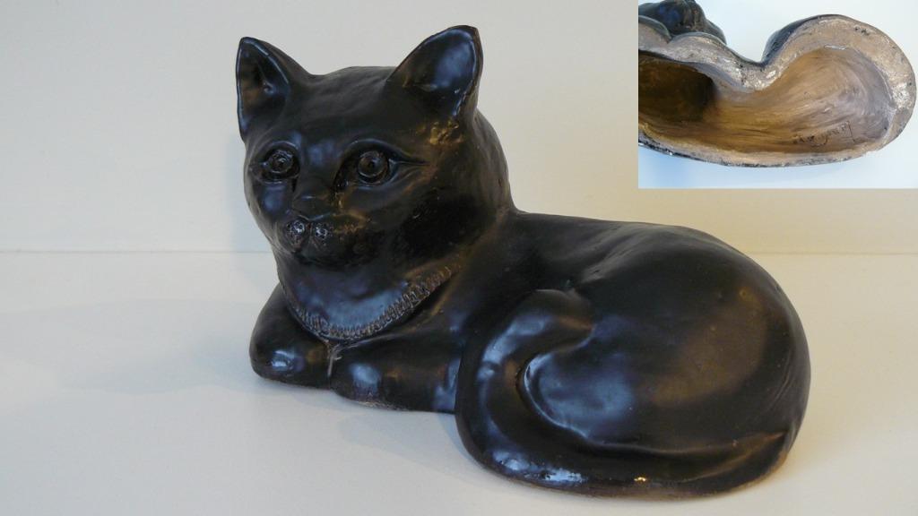 Perignem - E. Vandeweghe - keramiek kat -, Antiek en Kunst, Ophalen of Verzenden