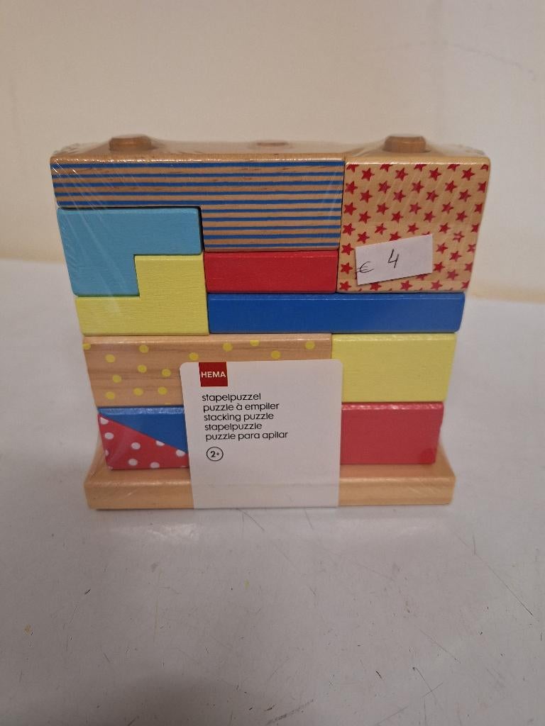 stapelpuzzel van hout - nieuw, Kinderen en Baby's, Speelgoed | Houten speelgoed, Ophalen, Nieuw, Overige typen