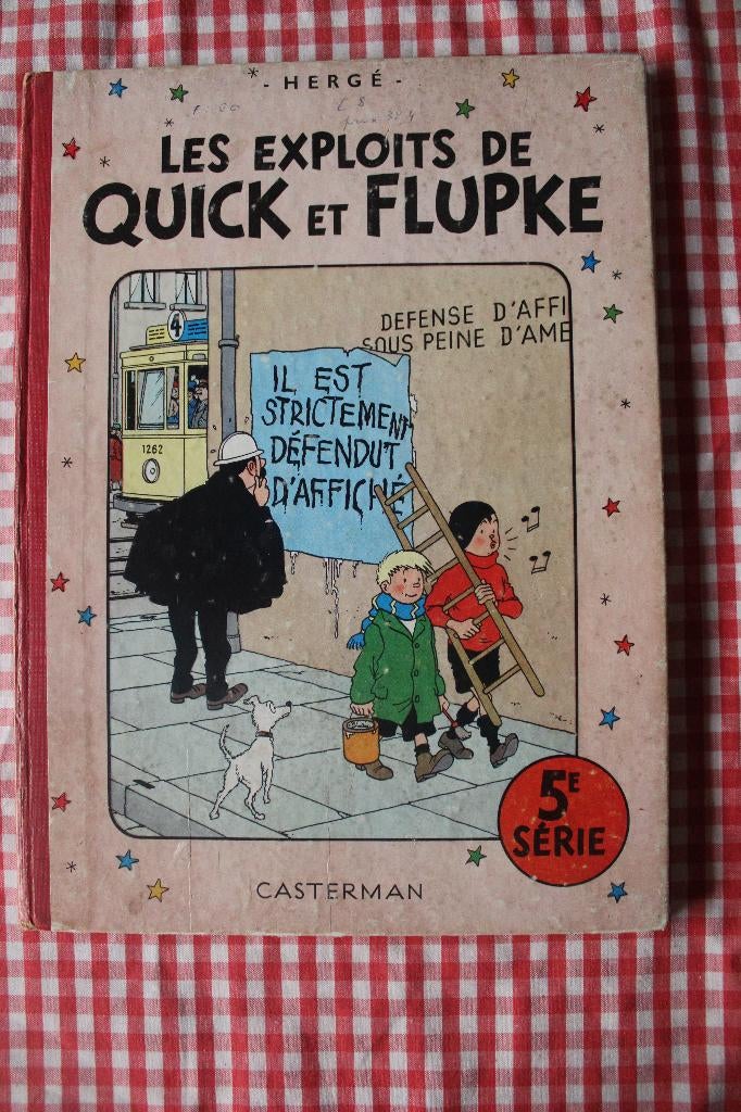 QUICK et FLUPKE (Les exploits) - 5e SERIE - 1952 - HERGE, Enlèvement ou Envoi, Une BD, Utilisé, Hergé