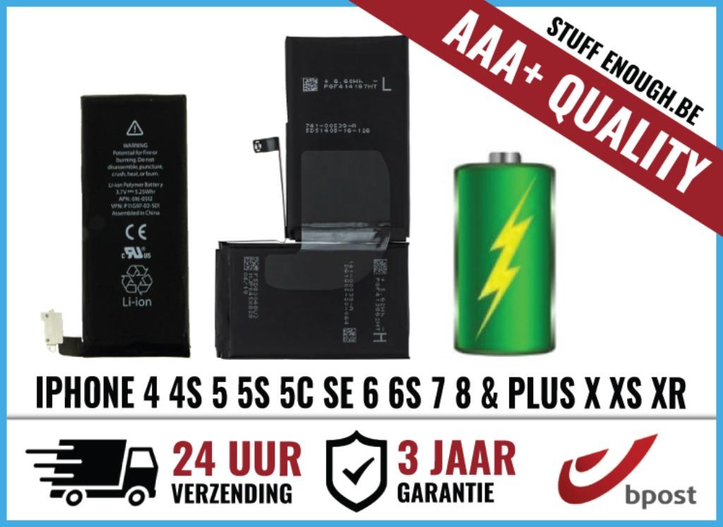 iPhone Batterij Nieuw Vervanging 5 SE 6 7 8 X 11 12 13 14 15, Telecommunicatie, Mobiele telefoons | Batterijen en Accu's, Nieuw