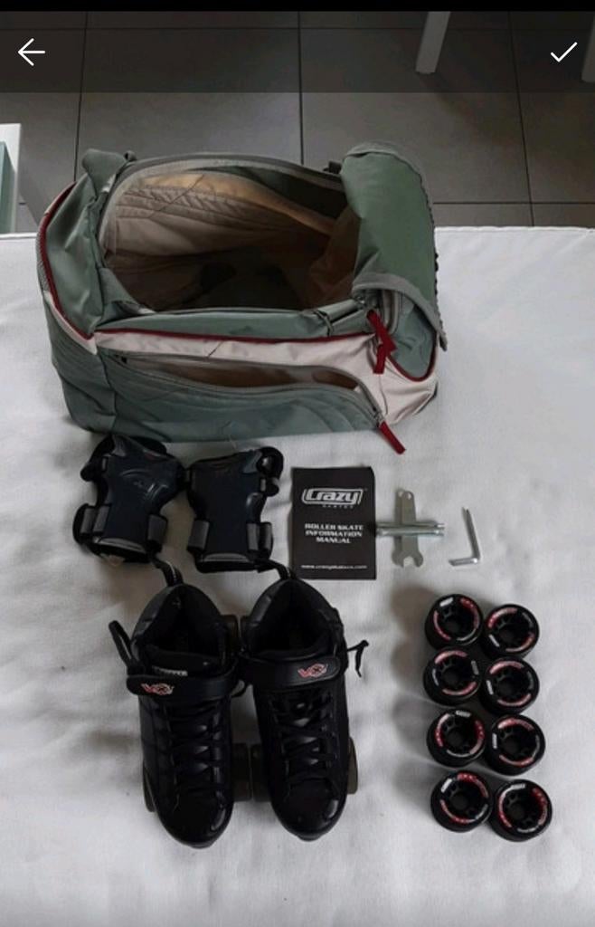 Rolschaatsen met bottines maat 40.weinig gebruikt,met buiten, Sport en Fitness, Ophalen of Verzenden