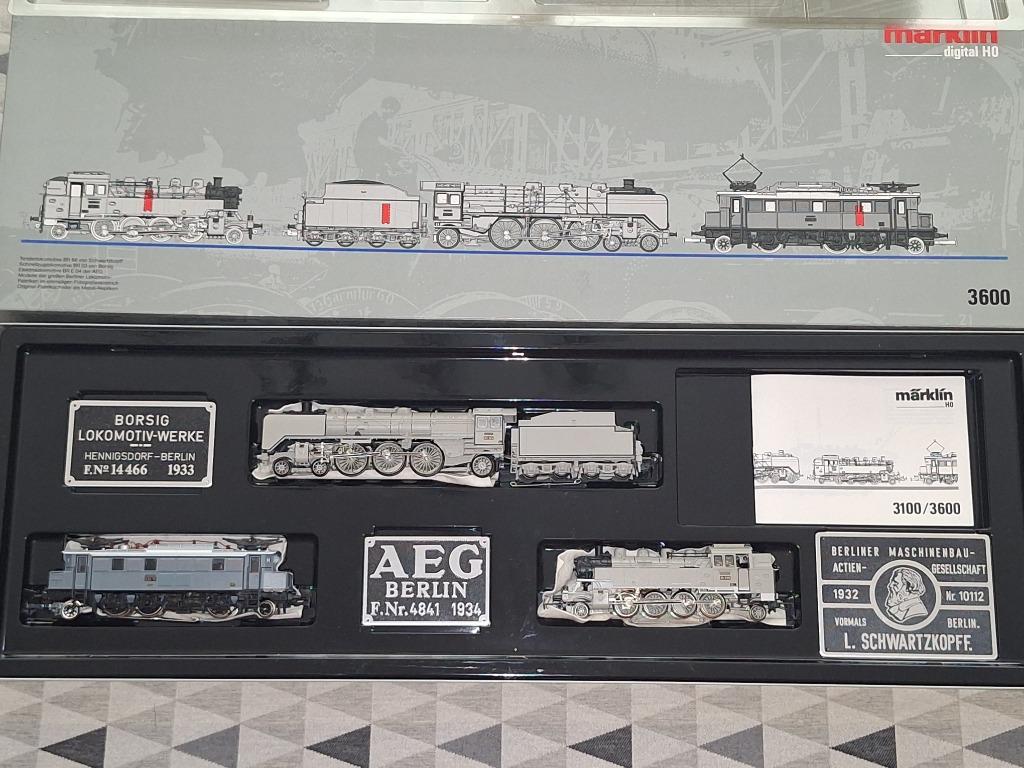 "Märklin HO 3600 set 3 locomotieven ""750 Jahre Berlin“ DRG, Enlèvement ou Envoi, Comme neuf, Set de Trains, Märklin