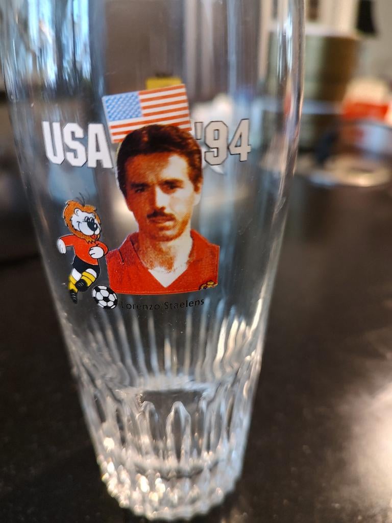 4 bierglazen USA 94, Enlèvement, Comme neuf, Verre à bière