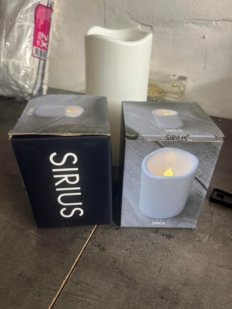Drie ledkaarsen sirius, Ophalen, Nieuw, Kaars