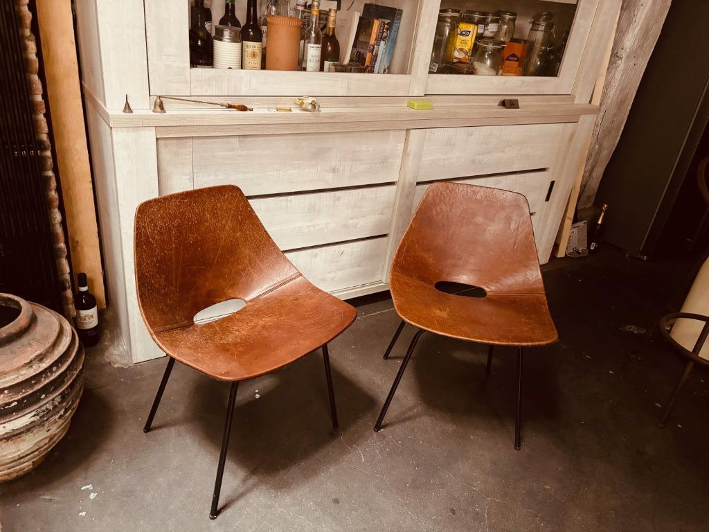 design stoelen Pierre GUARICHE (pair), Ophalen, Twee