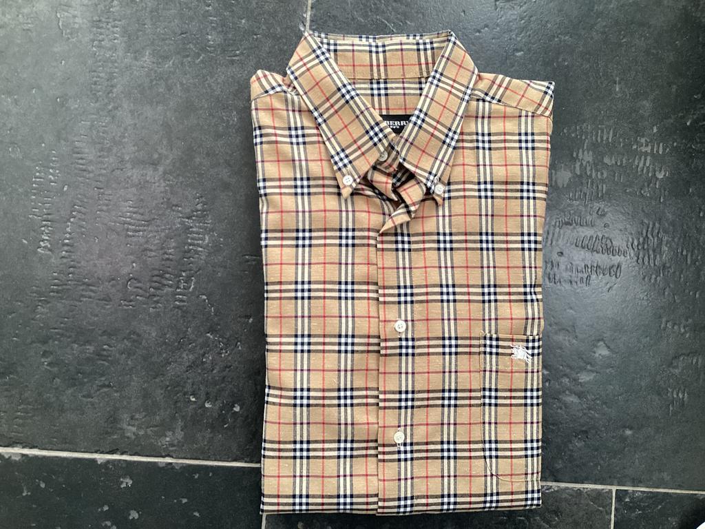 Herenhemd van Burberry maat Large in nieuwstaat, Kleding | Heren, Overhemden, Verzenden, Zo goed als nieuw