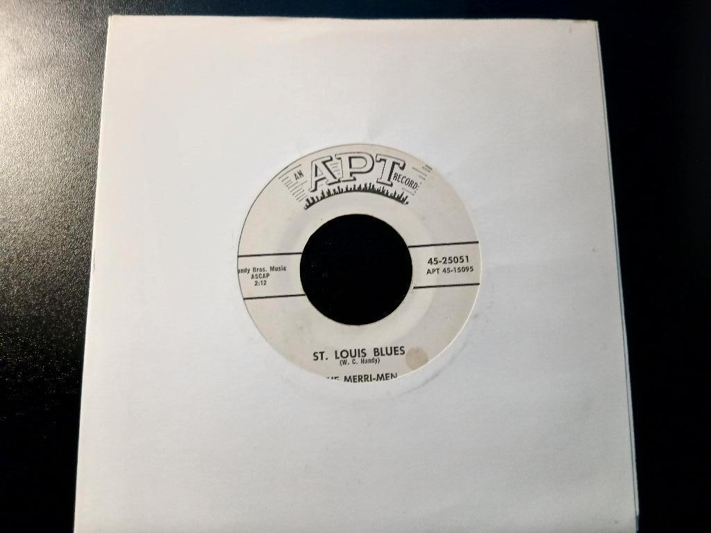 The Merri-Men ‎– St. Louis Blues ' 7 "Popcorn - Promo", Single, Comme neuf, 7 pouces, R&B et Soul