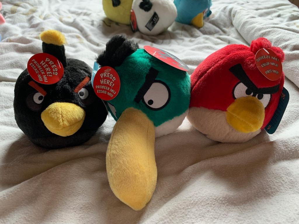 Angry Birds knuffels, Kinderen en Baby's, Speelgoed | Knuffels en Pluche, Ophalen of Verzenden, Zo goed als nieuw