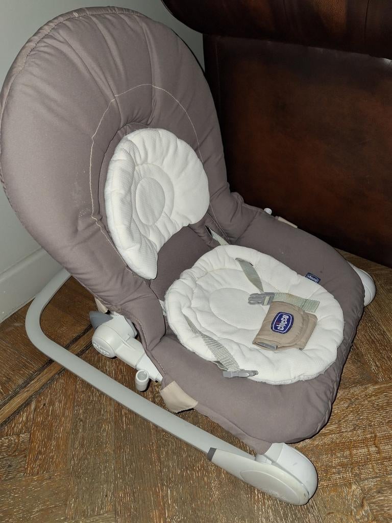 Chicco Relax Hoopla Bouncer Titanium Wipstoel, Enfants & Bébés, Relax bébé, Enlèvement ou Envoi, Comme neuf, Chaise rebondissante