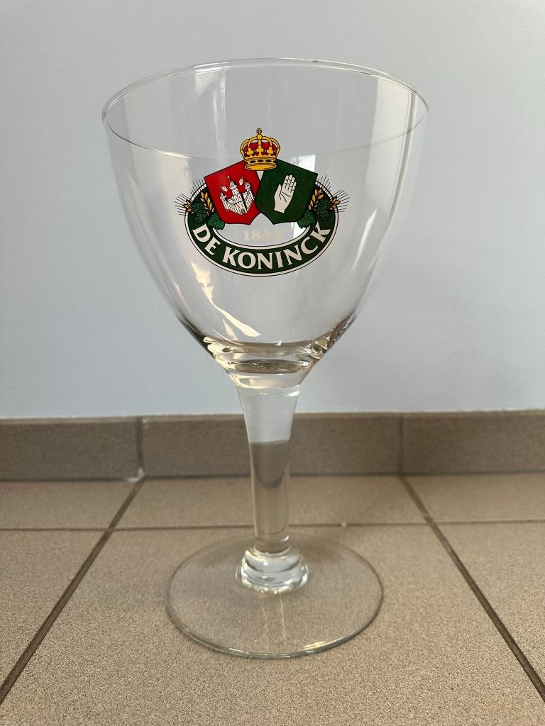 XXL Bolleke DE KONINCK heel oud logo - Voor de MEGA Dorst!, Ophalen of Verzenden, Zo goed als nieuw, Bierglas