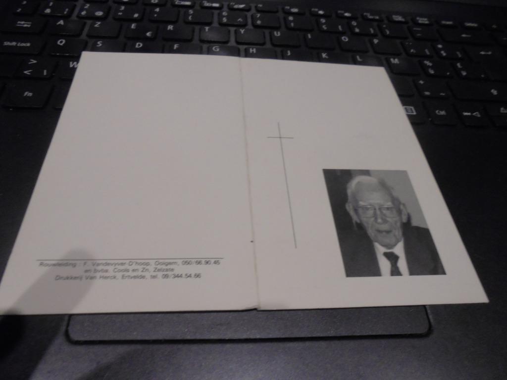 dp Pieter Moors, Ophalen of Verzenden, Bidprentje