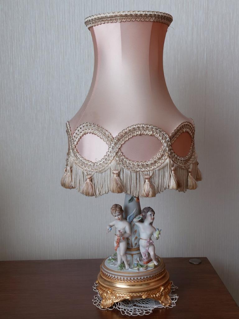 Vintage nachtlamp in Italiaanse biscuit, Enlèvement ou Envoi