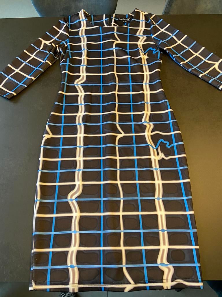 Smashed Lemon blauwe jurk maat 36. Zeer goede staat., Vêtements | Femmes, Enlèvement ou Envoi, Comme neuf, Smashed Lemon, Bleu
