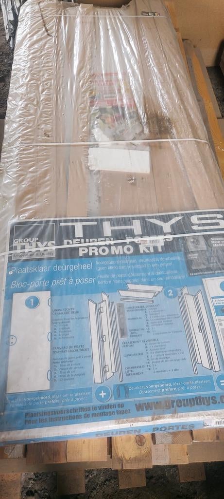 Thys group verfdeur wit 78cm NIEUW, Ophalen, Zo goed als nieuw