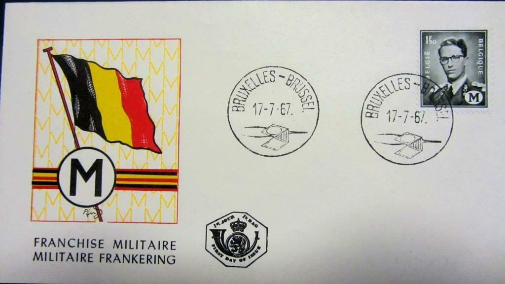 FIRST DAY COVER- MILITAIR- BELGIË (ZEER ZELDZAME COVER), Enlèvement ou Envoi, Affranchi, Autres thèmes