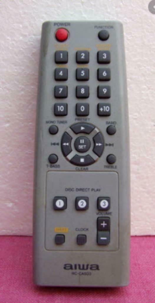 Afstandsbediening Aiwa rc-cas03, Ophalen of Verzenden, Zo goed als nieuw, Radio, Met cd-speler