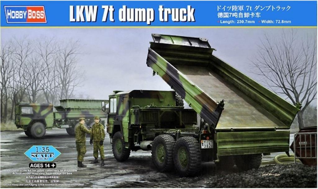 HOBBY BOSS 85520 LKW 7t dump truck échelle 1/35, Neuf, Enlèvement ou Envoi, 1:32 à 1:50, Camion