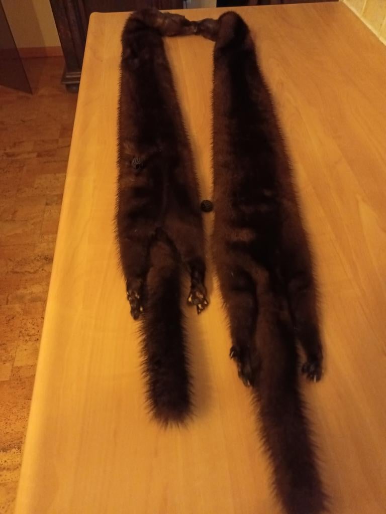 Écharpe double en vison véritable, Enlèvement ou Envoi