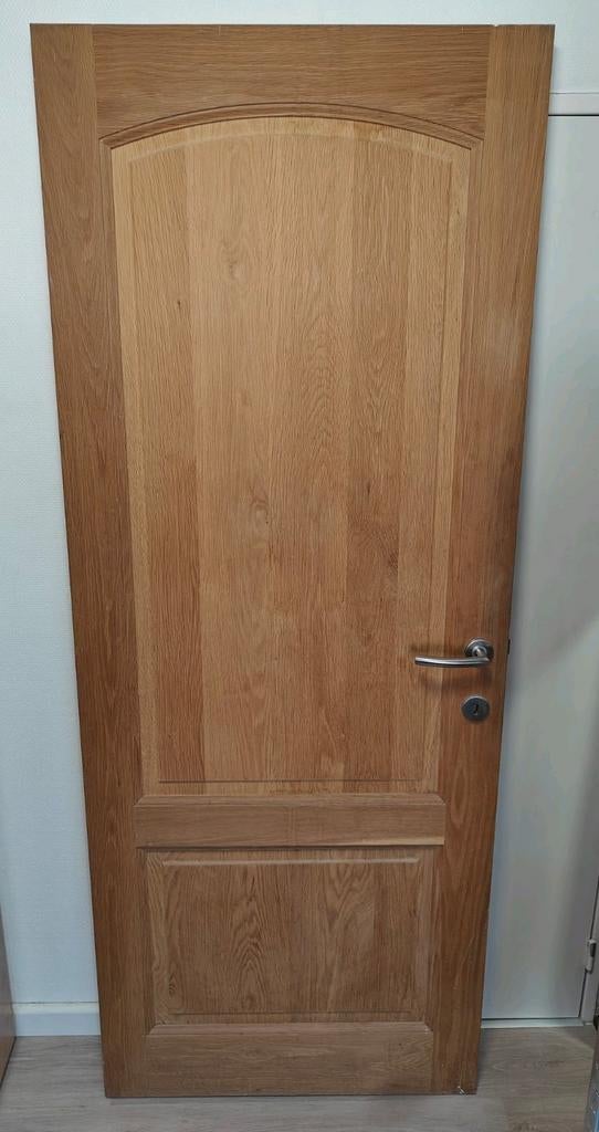 Amerikaanse eik 1st keuze 2100x830, Enlèvement, Utilisé, Porte intérieure
