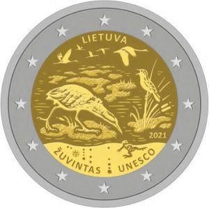 2021 2 Euro  Litouwen Žuvintas, Ophalen of Verzenden, Overige landen, 2 euro, Losse munt