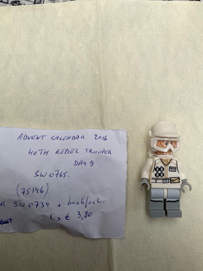 Lego Star wars minifig sw0734 Hoth Rebel Trooper, Kinderen en Baby's, Speelgoed | Duplo en Lego, Ophalen of Verzenden, Zo goed als nieuw