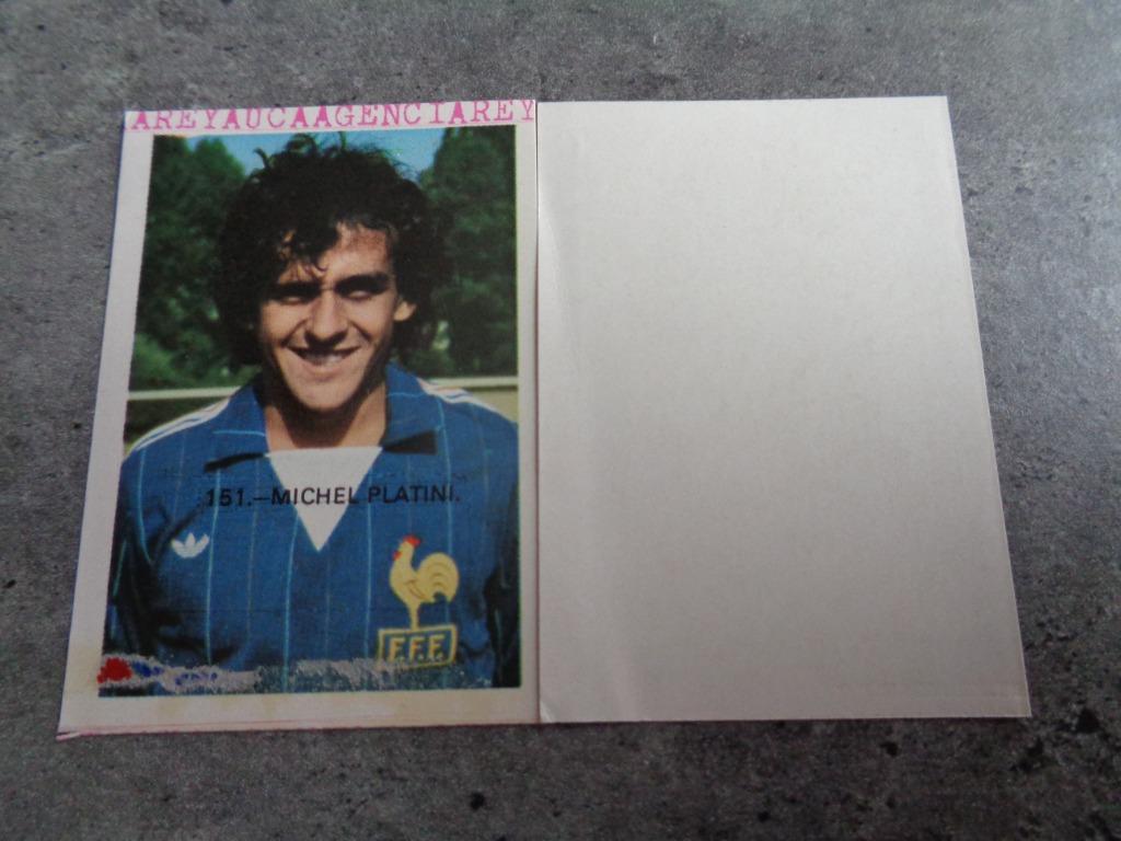 voetbal prent PLATINI REYAUCA ED. WORLD CUP ESPANA 82, Verzamelen, Ophalen of Verzenden