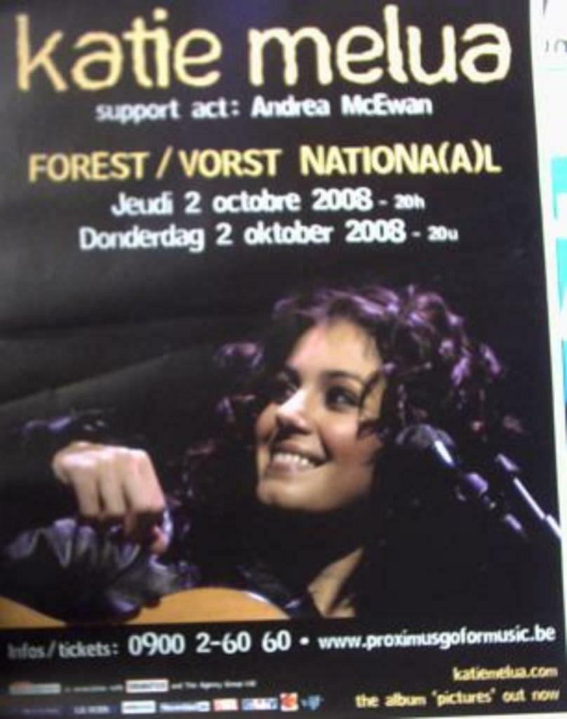 affiche/affiche - Katie Melua 2008 (80x60), Enlèvement ou Envoi, Neuf