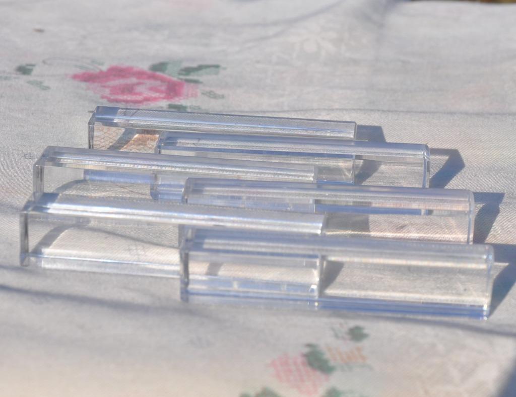 6 porte couvert rectangulaire en cristal, Antiquités & Art, Enlèvement ou Envoi