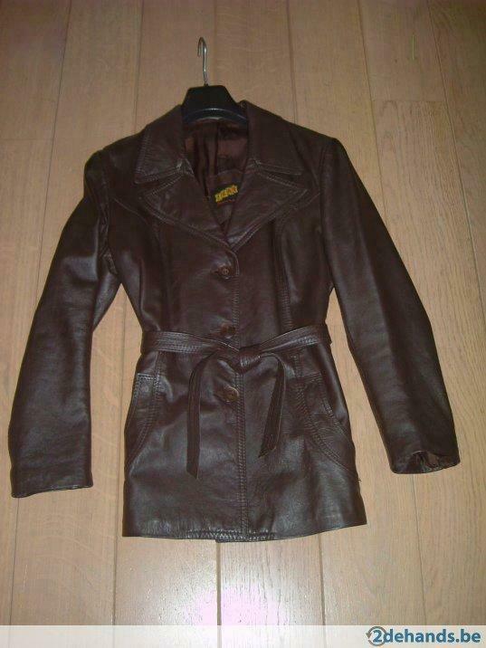 leren jas bruin, Kleding | Dames, Ophalen of Verzenden, Gedragen