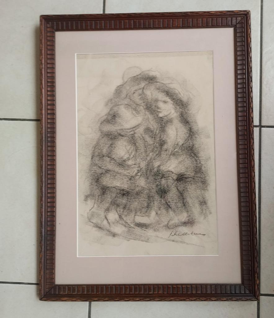 tekening groepje kinderen (Jozef Schellekens), Enlèvement