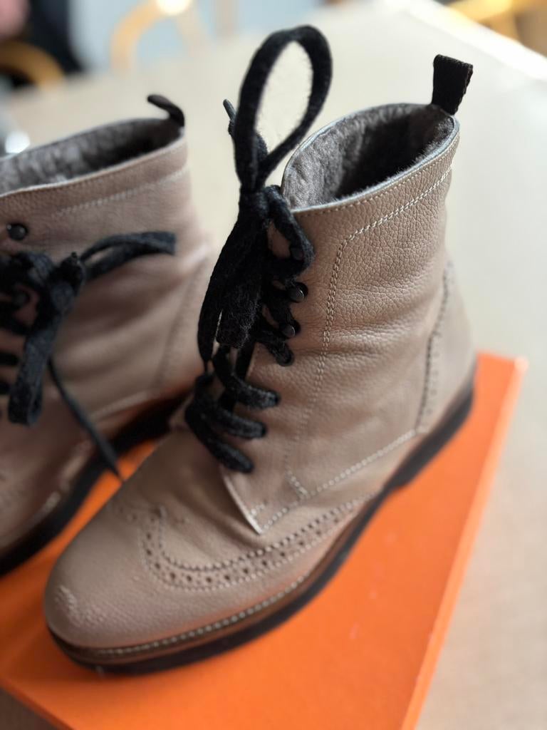 Taupe bottines Fratelli Rosanna, Fratelli Rosanna, Verzenden, Beige, Lage of Enkellaarzen