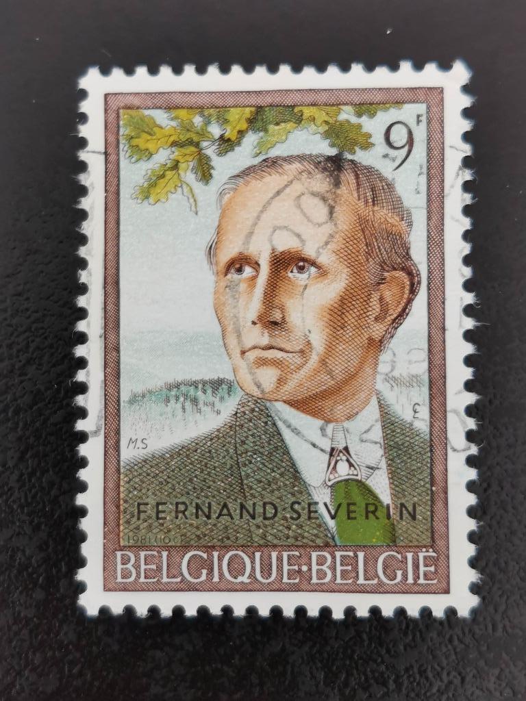 Belgique 1981 - Fernand Séverin, Enlèvement ou Envoi, Affranchi