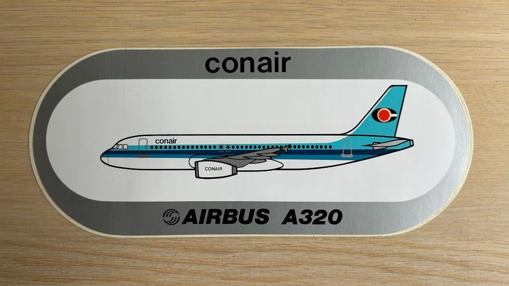 Autocollant Conair of Scandinavia #1 Airbus A320 9x21, Enlèvement ou Envoi, Neuf, Société ou Association