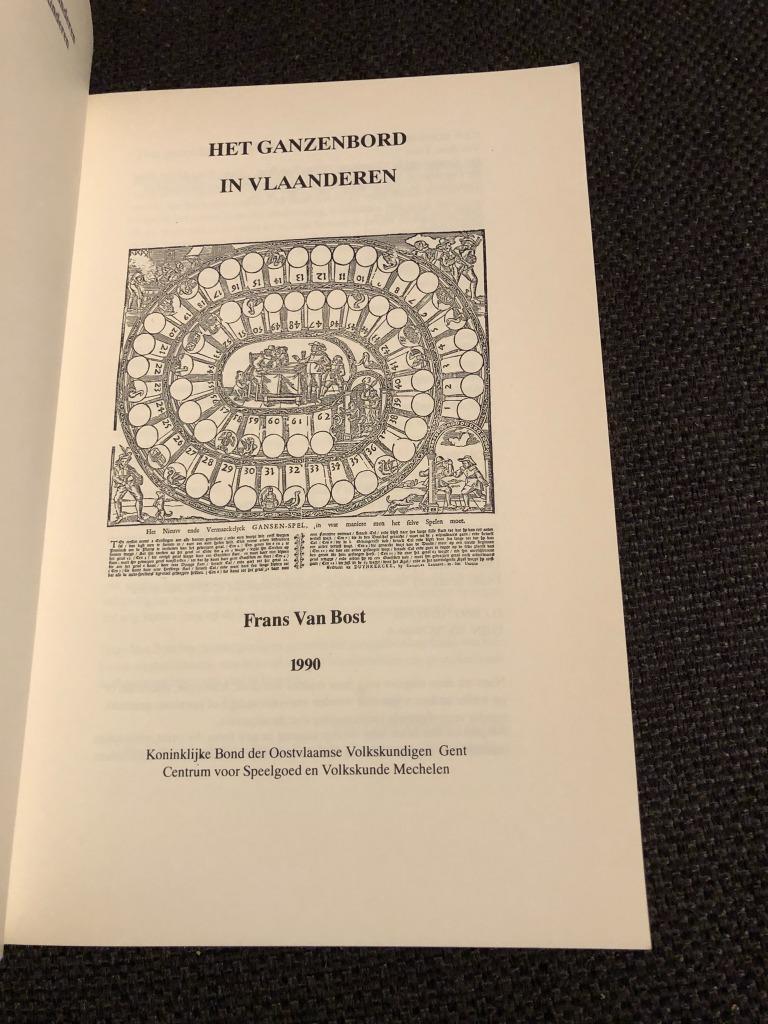 Het ganzenbord in Vlaanderen - Frans Van Bost, 20e eeuw of later, Frans Van Bost, Ophalen of Verzenden, Zo goed als nieuw