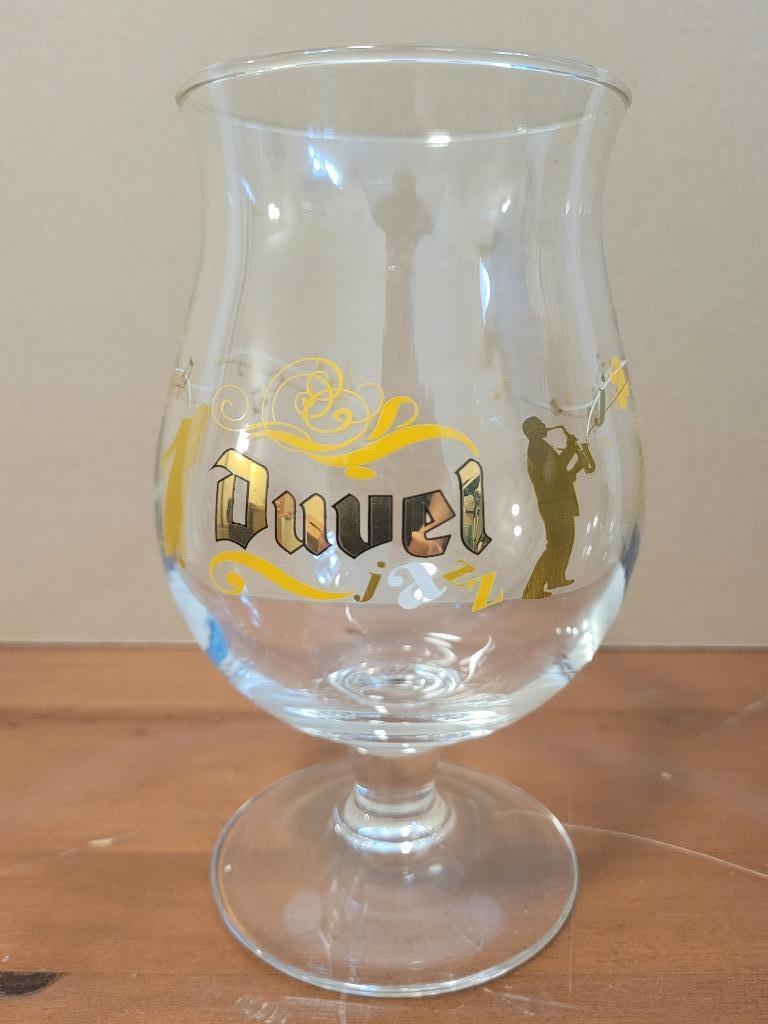 verre collector Duvel jazz avec le A blanc, Collections, Enlèvement ou Envoi, Comme neuf, Verre ou Verres, Duvel