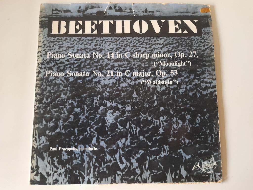 LP Beethoven - Sonate 14 + 21 - Procopolis, Ophalen of Verzenden