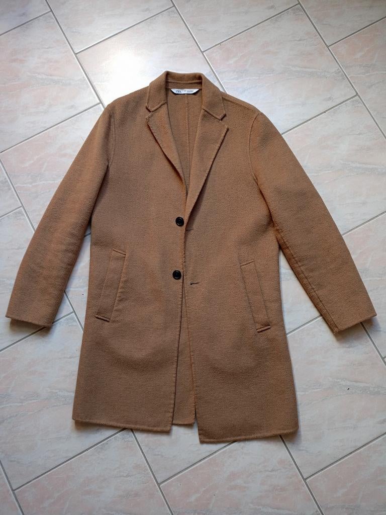 Jas, Kleding | Heren, Kostuums en vesten, Zara, Verzenden, Beige, Zo goed als nieuw