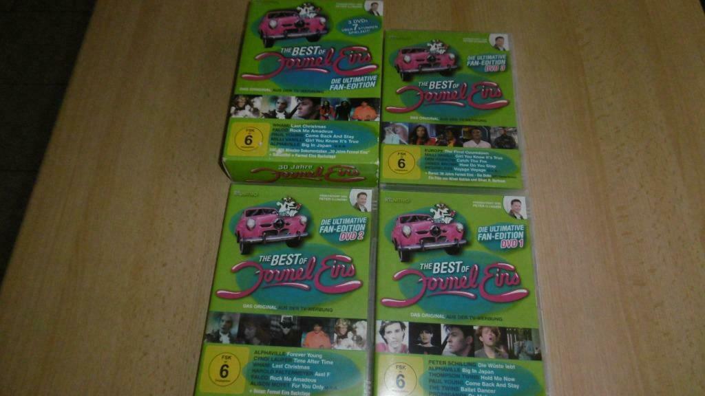 DVD box : 3 DVD's The Best of Formel Eins, Enlèvement ou Envoi, Musique et Concerts, Coffret