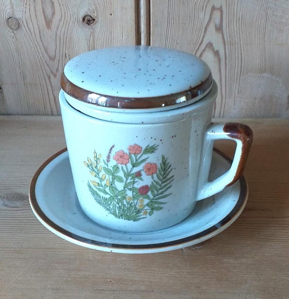 Tisanière en grès émaillé - vintage, Antiquités & Art, Enlèvement ou Envoi