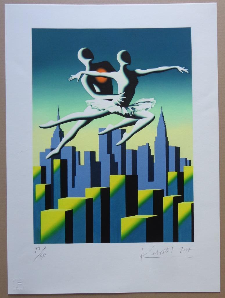 MARK KOSTABI / FIGURATIE / KLEURGICLEE / 61x45cm / SIG 2014, Antiquités & Art, Art | Lithographies & Sérigraphies, Signé, Enlèvement ou Envoi