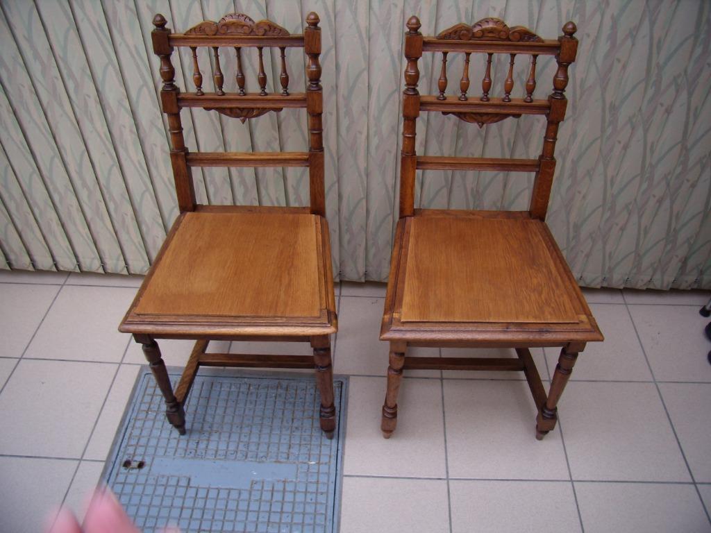 chaise, Enlèvement, Utilisé, Bois, Deux