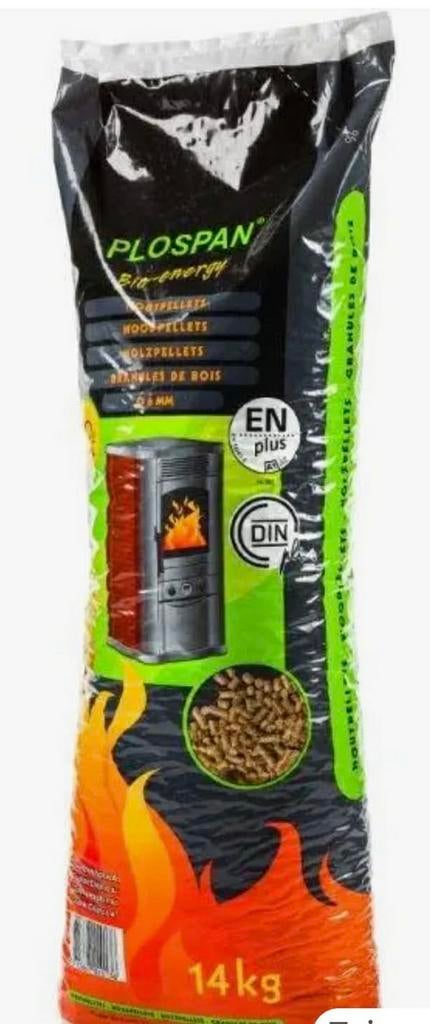 Te koop Houtpellets Plospan Bio Energy ENplus A1 Wit 14Kg, Enlèvement, Neuf