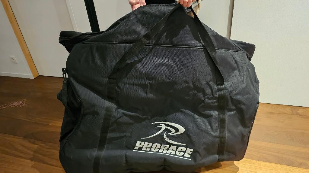 Prorace fietsreistas stalenframe met wieltjes, Ophalen, Gebruikt, Prorace