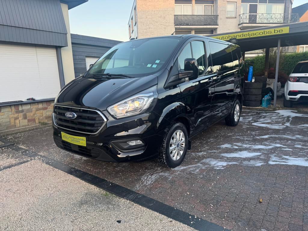 FORD TRANSIT CUSTOM * LIMITED * DUB CAB * 5 ZITPL *BTW WAGEN, Auto's, Voorwielaandrijving, Testrit aan huis, Stof, 4 cilinders