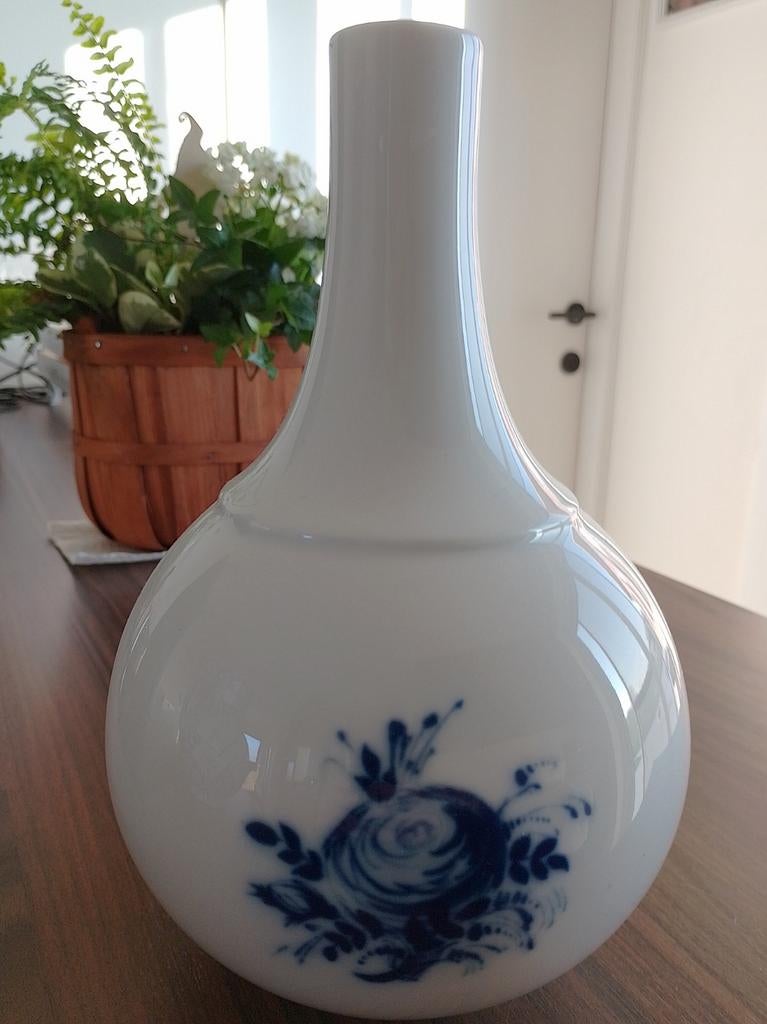 Rosenthal vaas blauw/wit 25 cm, Ophalen of Verzenden