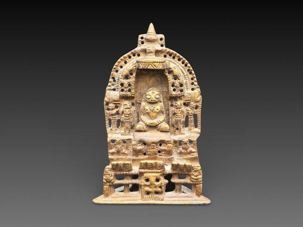 Inde, petit autel, bronze et argent, 19eme siècle, Enlèvement ou Envoi