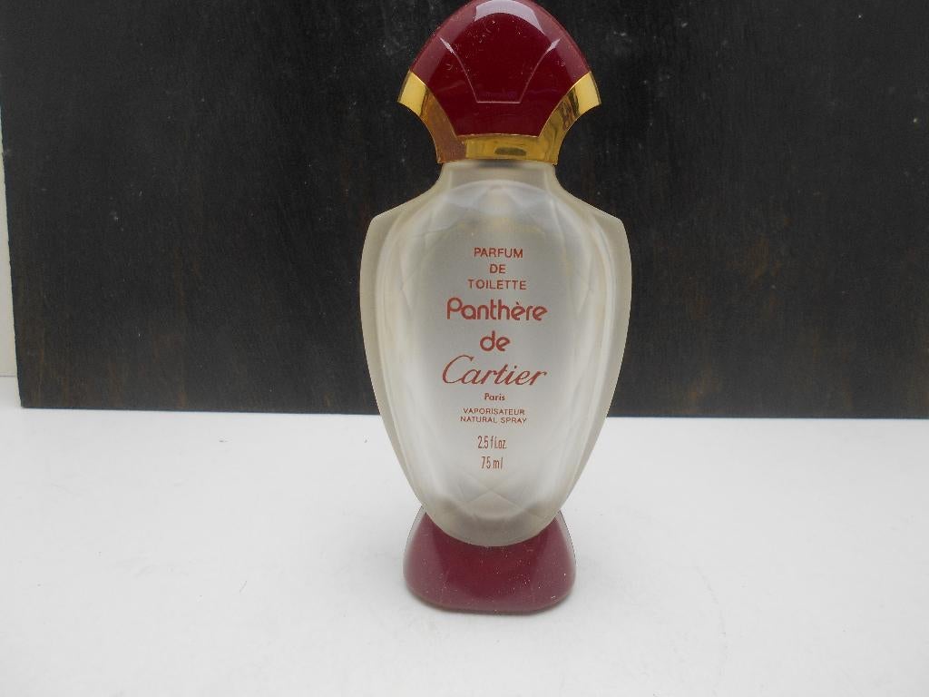 ancien flacon parfum vide Panthère Cartier  75 ml, Ophalen of Verzenden, Gebruikt, Parfumfles