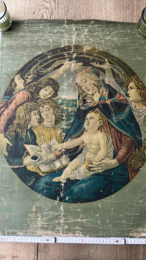 Toile Sandro Botticelli « Vierge à l'enfant et aux anges », Enlèvement ou Envoi